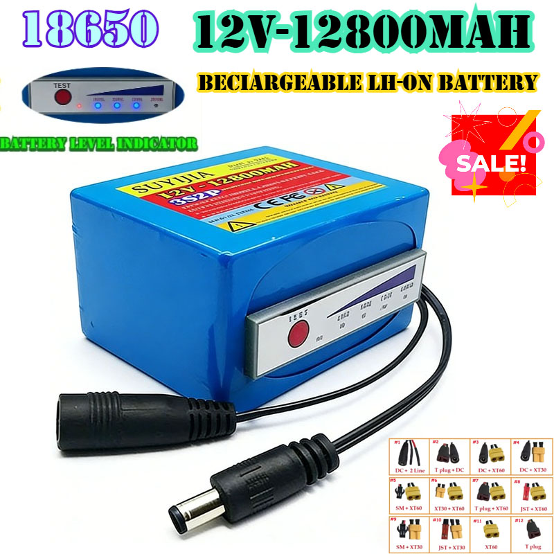 Fish Finder Portable - Batterie au lithium 18650 3S2P 12V