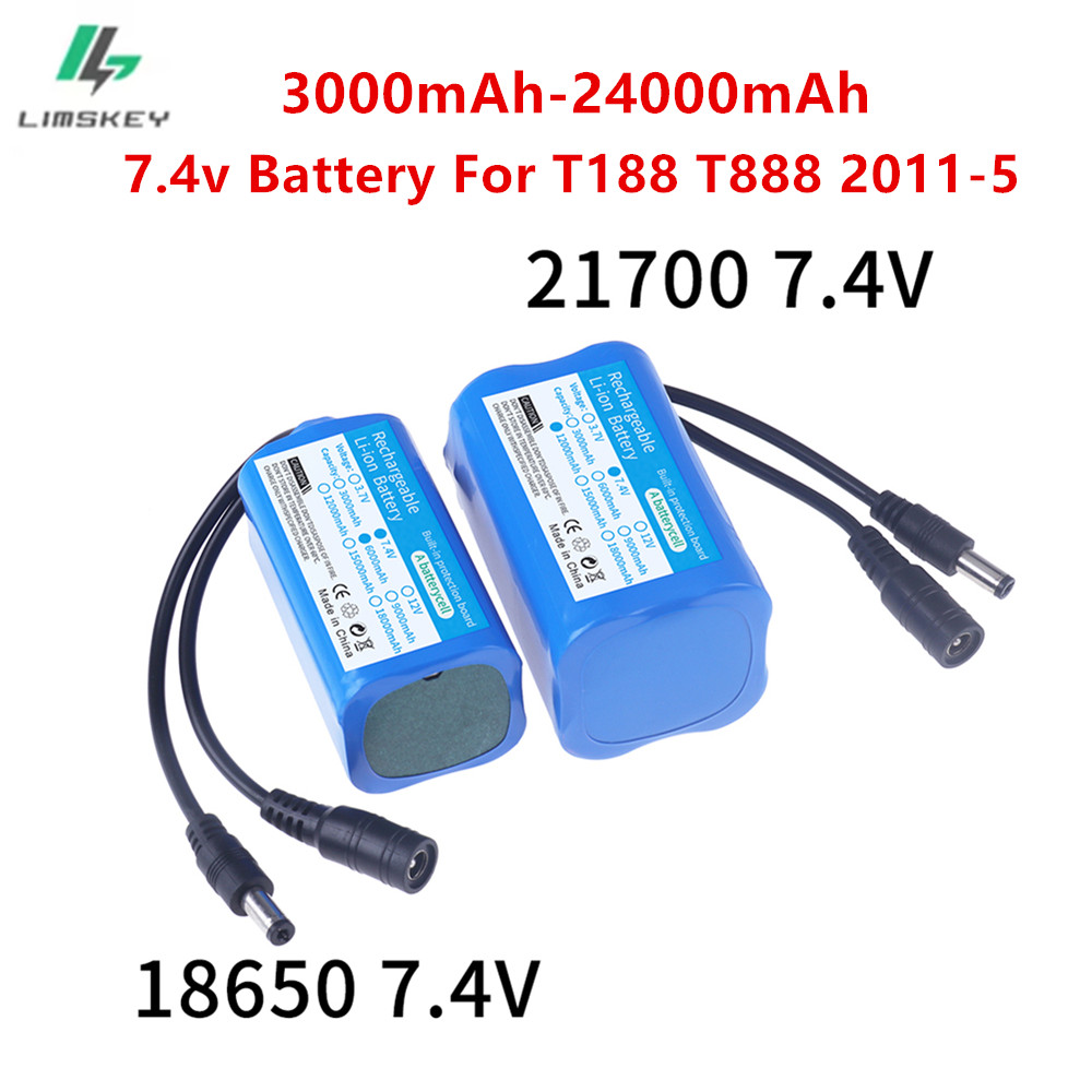 Fish Finder Charger - Batterie 7.4V 3000mah/6000mah/9000mah/12000mah pour T188 T888