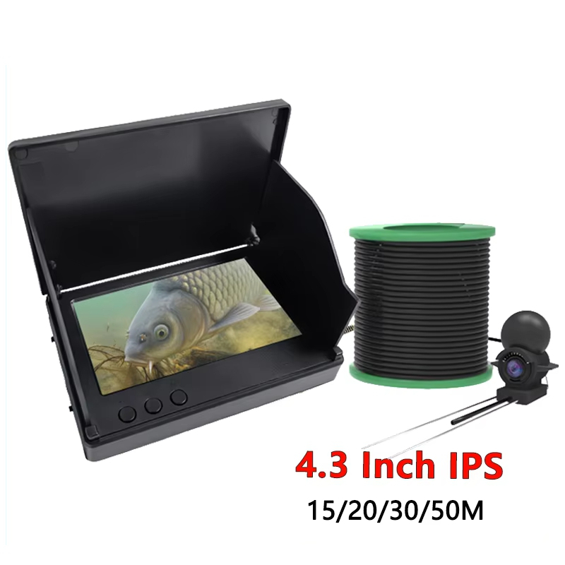 Fishing Depth Finder - Détecteur de poissons portable Dodosee 1080P,