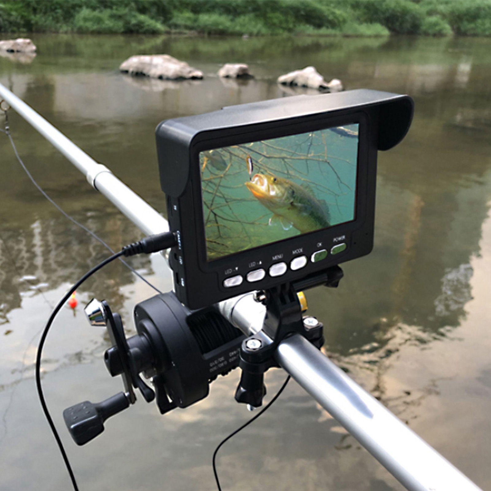 Fish Finder Portable - Détecteur de poisson visuel sous-marin, kit