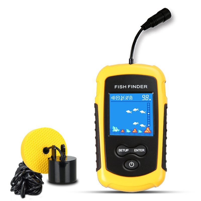 Fish Finder Transducer - ABHT-Kayak Sonar Portable de Pêche, Détecteur