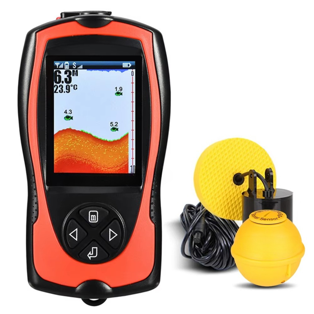 Fish Finder Portable - Détecteur de poissons portable, alarme de