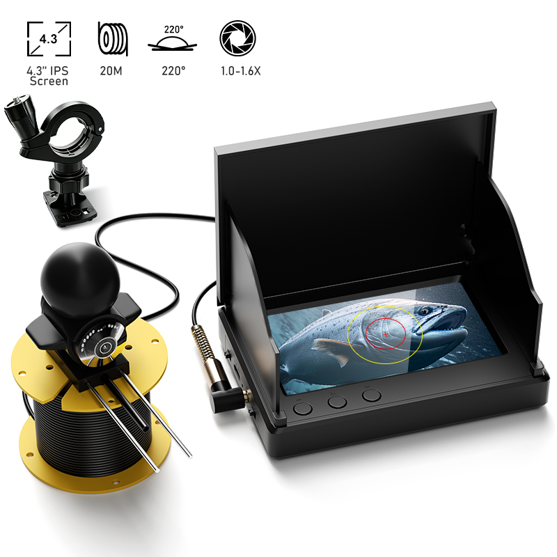 Fishing Depth Finder - Caméra de pêche avec vision nocturne,