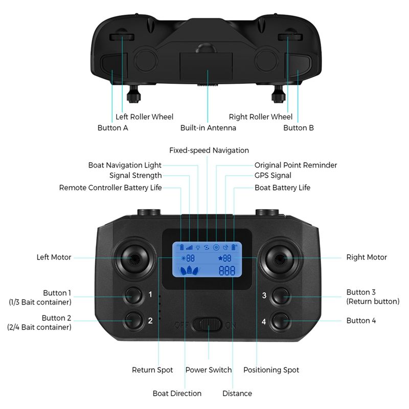 Télécommande de bateau à appât - Fishing Gps avis et prix