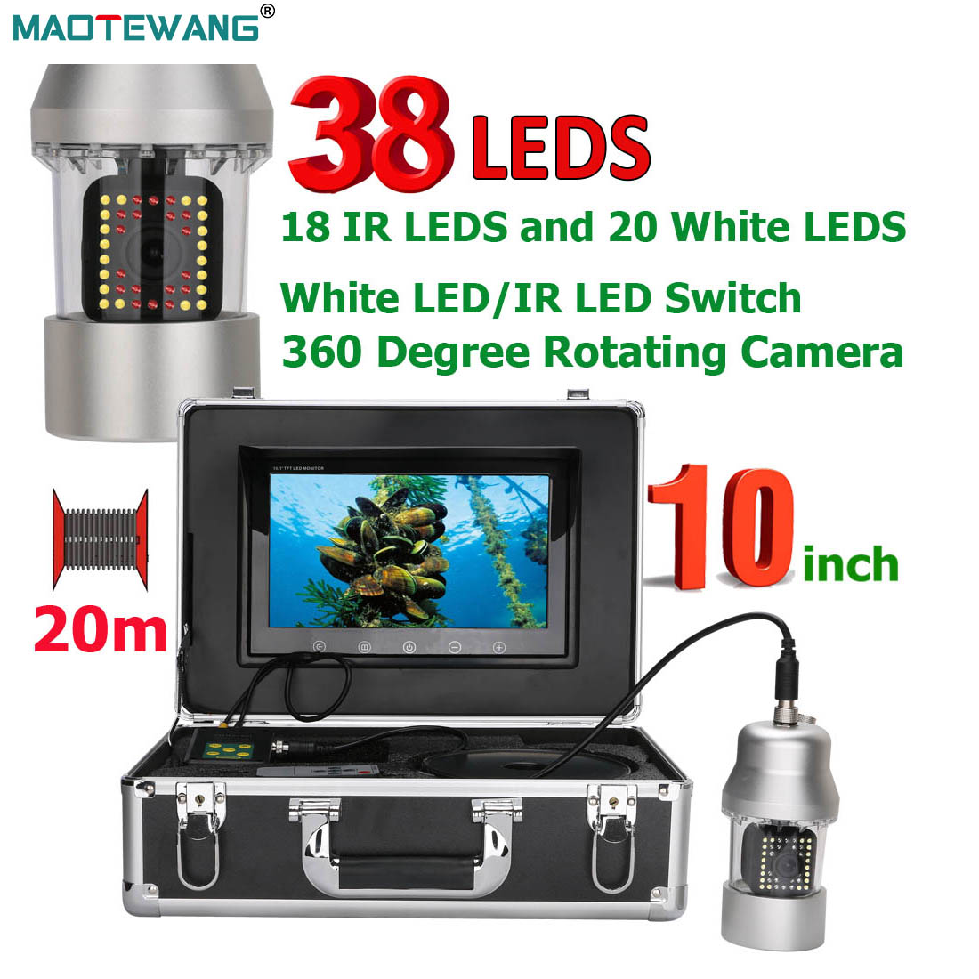 MAOTEWANG caméra vidéo de pêch - Fish Finder Cable avis et prix