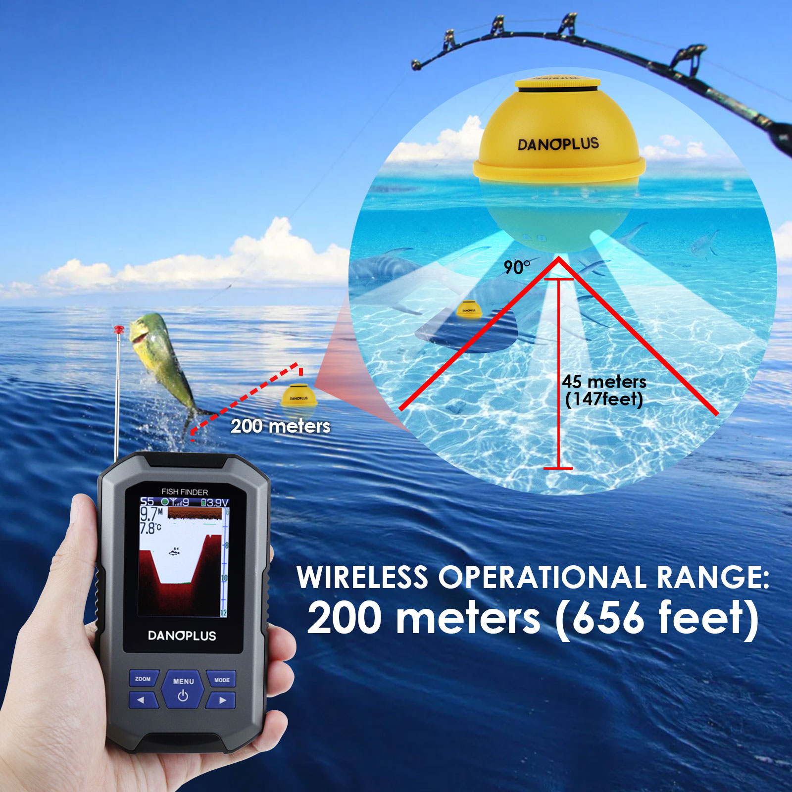 Capteur sonar sans fil Fish Fi - Fish Finder avis et prix