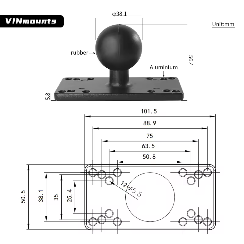 Support universel pour sondeur - Fish Finder Mount avis et prix