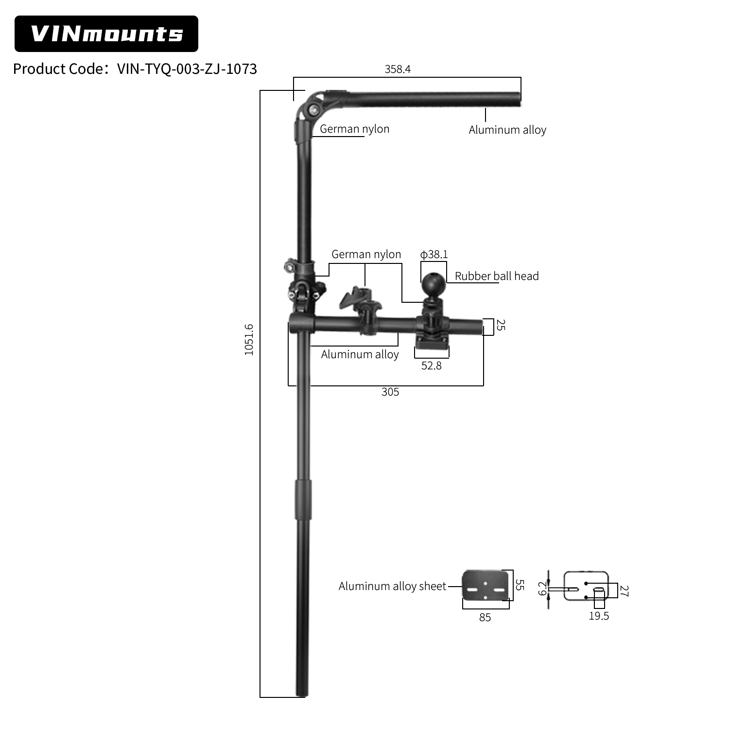 Support de canne à pêche VINmo - Fish Finder Mount avis et prix