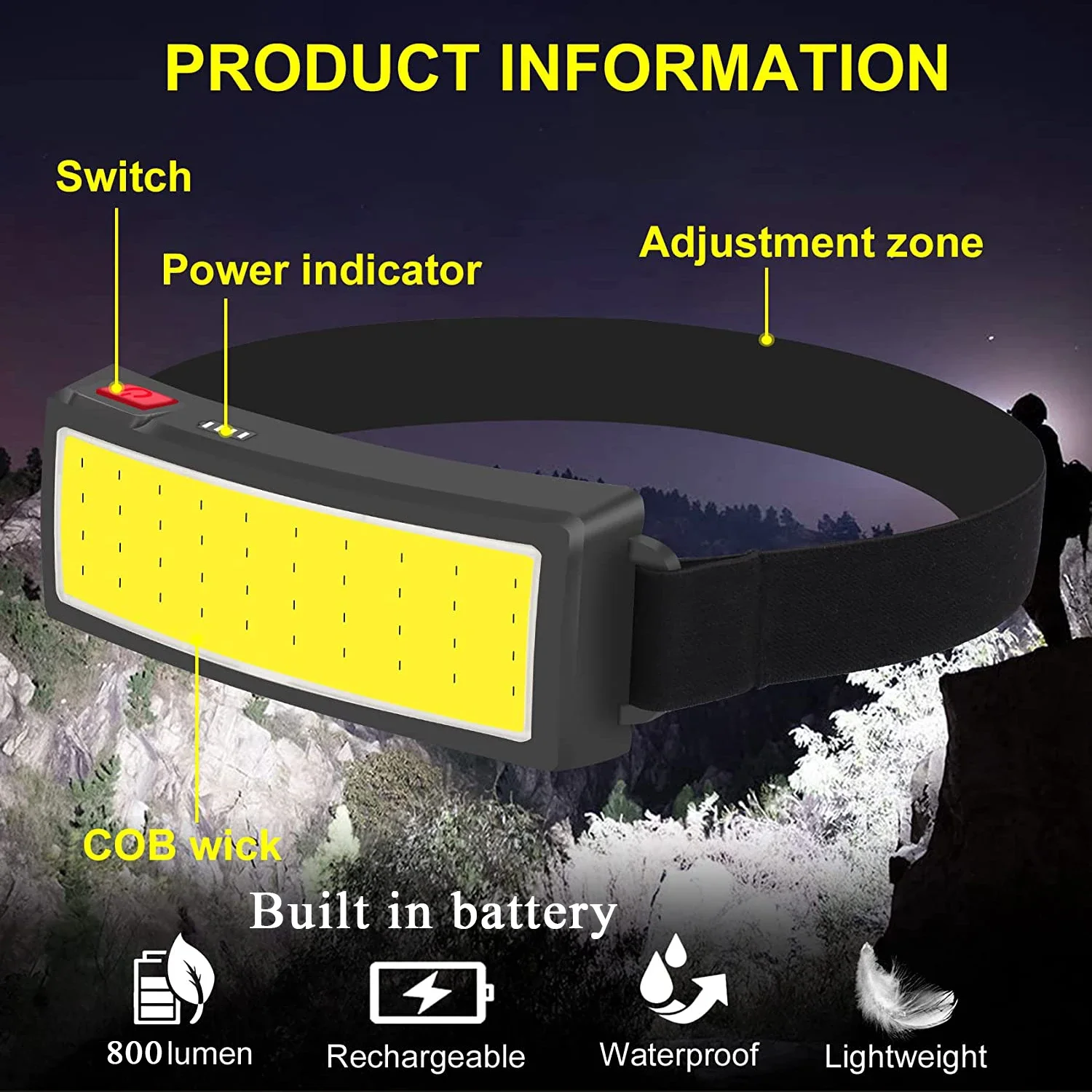 Lampes frontales LED portables - Fish Finder Battery avis et prix