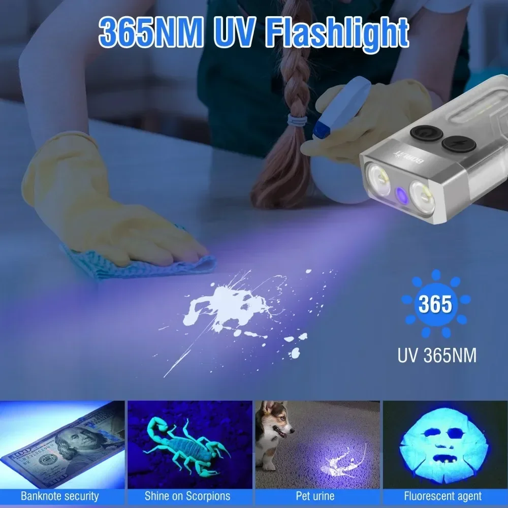 BORUiT V10 porte-clés UV LED E - Fishing Light avis et prix