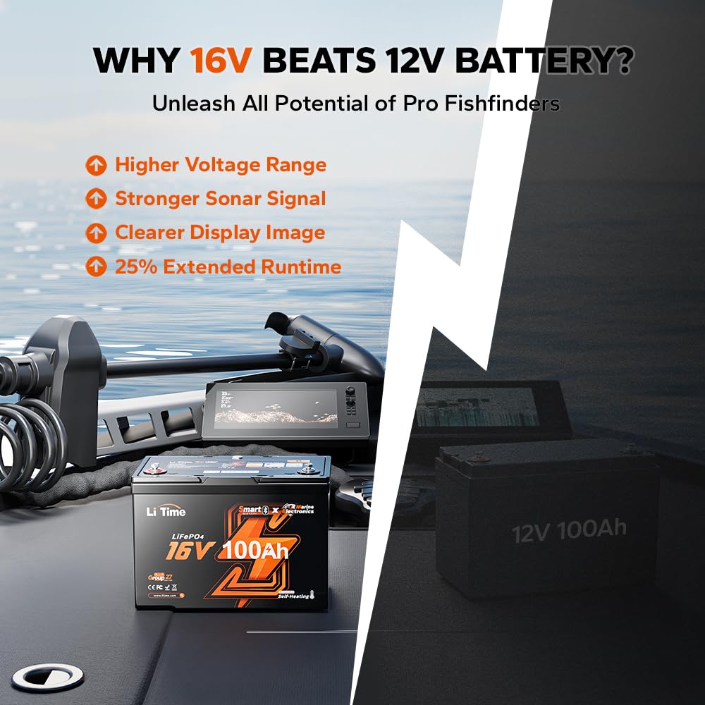 Batterie LiFePO4 16V 100Ah gro - Fish Finder Charger avis et prix