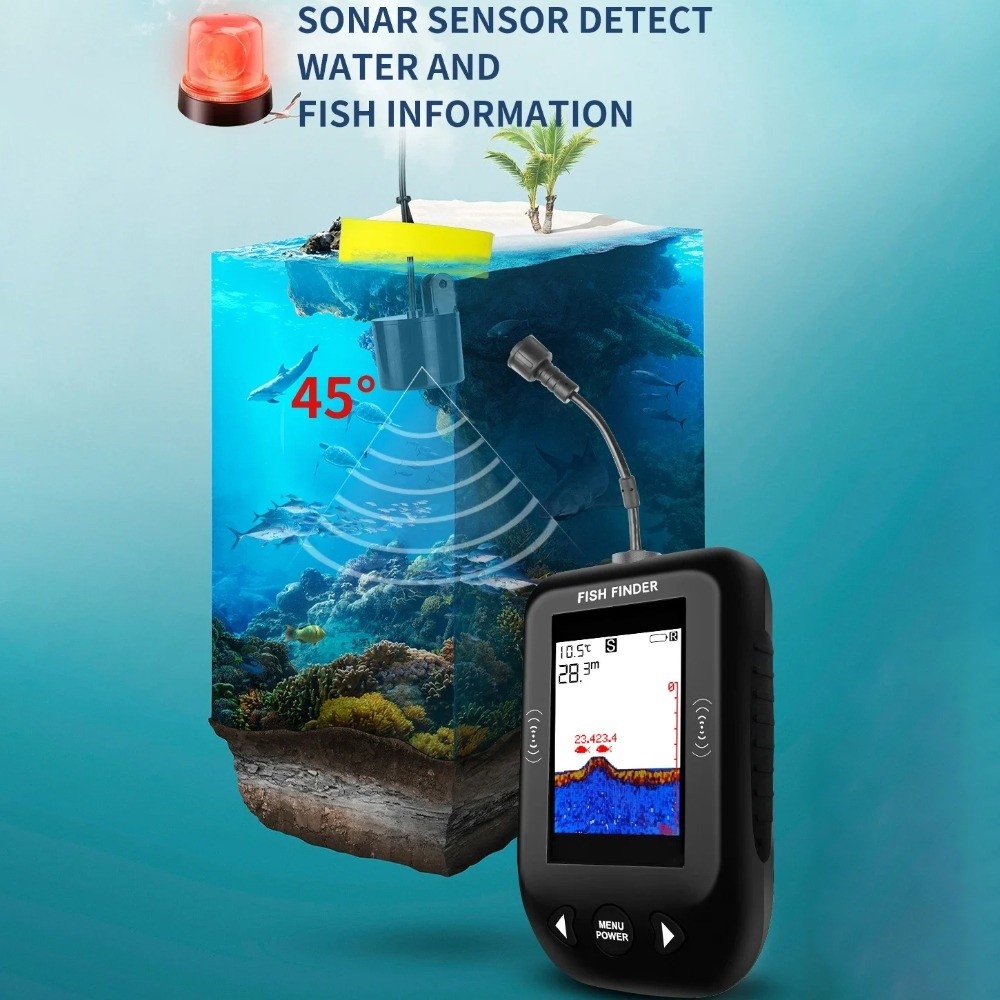 Détecteurs de poissons 45 degr - Fish Finder Portable avis et prix