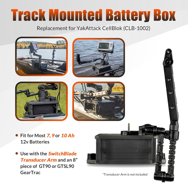 Boîtier de batterie monté sur  - Fish Finder Transducer avis et prix